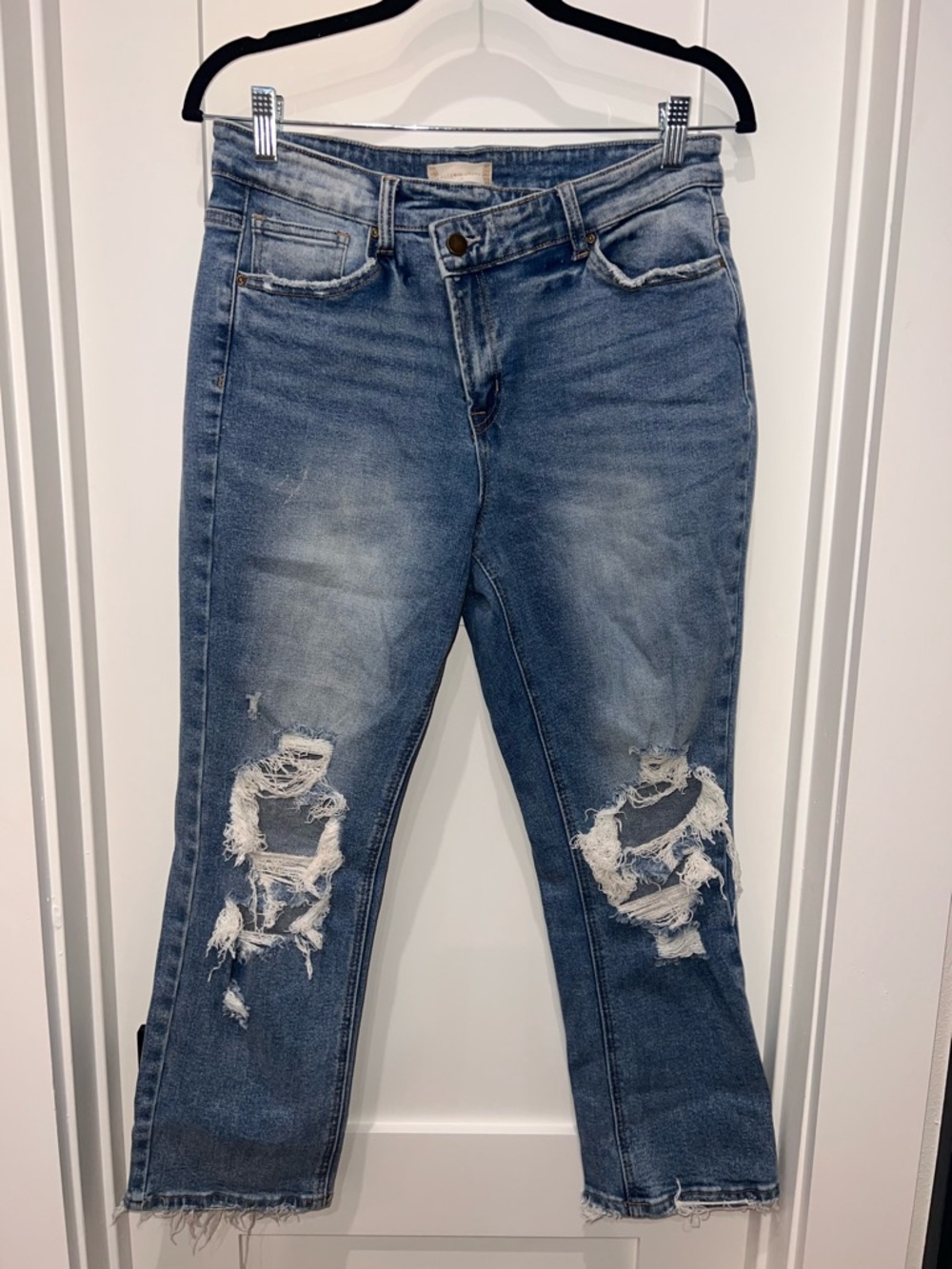 Altar'd State Light Blue Distressed Boyfriend Jeans